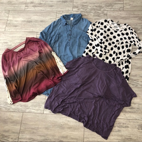 Symmetry Tops - Plus size lot 6/P/4